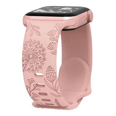 Cute Soft Silicone Sport Strap for Apple iWatch Series 2 5,9,SE,Ultra 49/45/38mm - Image 1 of 4