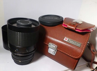 COMPACT RMC TOKINA 500mm F8 MIRROR LENS CANON FD MOUNT with CANON EOS ADAPTER - Image 1 of 4