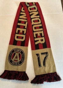 Atlanta United 2017 Unite & Conquer gestreifter Fransenschal Einheitsgröße. Ruffneck. Neu - Bild 1 von 14