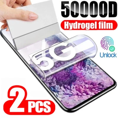 2X PANZERFOLIE HYDROGEL SAMSUNG GALAXY S25 S24 S23 Ultra FE Plus+ DISPLAYSCHUTZ - Bild 1 von 4