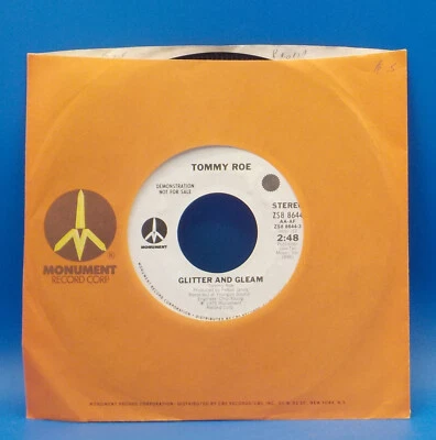 Tommy Roe 45 Glitter And Gleam - Stereo / Mono - Promo NM H6 - Image 1 of 2