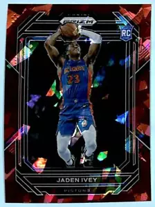 2022-23 Panini Prizm Jaden Ivey RC #256 Red Ice Pistons - Picture 1 of 2