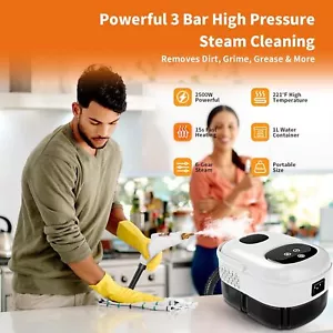 Portable Steam Cleaner 2500W High Temperature Pressurized Steam Cleaner Machine - Picture 1 of 25