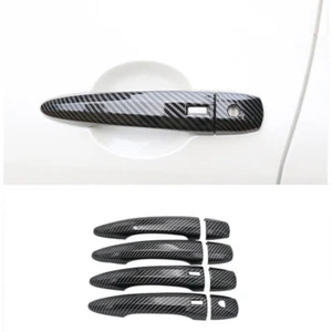 Borde de cubierta de manija lateral exterior de fibra de carbono para Nissan Qashqai 2023 2024 - Imagen 1 de 7