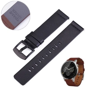 Echt Luxus Leder Uhrenarmband Armband für Samsung Galaxy Watch R800 46mm - Bild 1 von 12