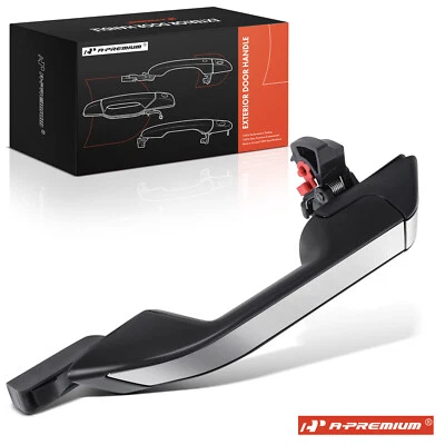 Manija de puerta exterior negra + cromada sin cerradura delantera izquierda para Honda Odyssey 11-17 Foto 1 de 4