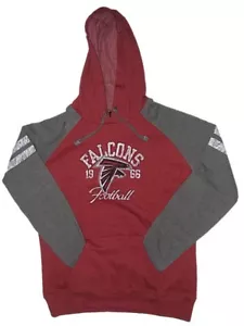 Neu NFL Damen Atlanta Falcons Hoody Sweatshirt Large XL Distressed Hoodie - Bild 1 von 1