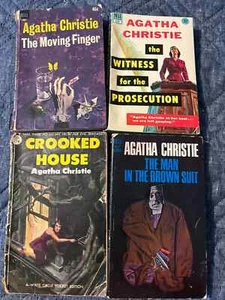 Vintage Agatha Christie Dell Paperbacks Crooked House Moving Finger - Bild 1 von 11