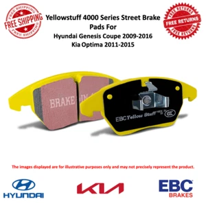 EBC Yellowstuff Brake Pad Front for 09-16 Hyundai Genesis Coupe 11-15 Kia Optima - Picture 1 of 6