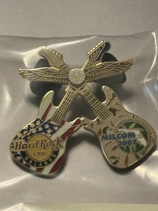 Hard Rock Cafe ORLANDO 2007 MILCOM Guitars & Eagle PIN Limited Edition - Bild 1 von 1
