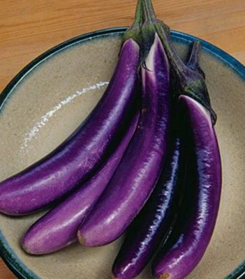 200 LONG PURPLE EGGPLANT Seeds-Non GMO-Open Pollinated. - Image 1 of 4