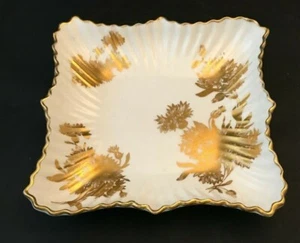 Hammersley Golden Cornflower 7" Square Dish Bone China - Picture 1 of 2