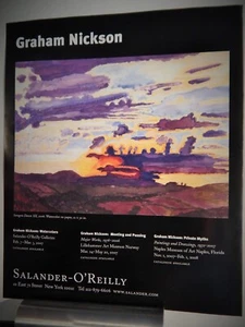 GRAHAM NICKSON ART PIECE VTG ORIG  2007 ADVERTISEMENT - Picture 1 of 1