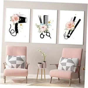 Salon Decor for Hair Stylist Fashion Wall Art 12x16 Inch Unframed Salon-05 - Picture 1 of 8