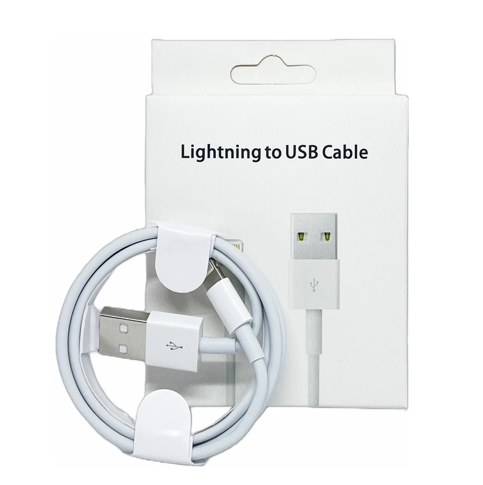 USB Fast Charger Cable Cord Wire For iPhone 5 6 7 8 Plus X 11 12 13 14 Pro Max - Image 1 of 4