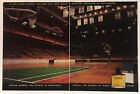 Boston Garden Adidas Cologne 1989 Vintage Print Ad Two Pages 16x11In. Wall Decor
