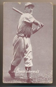 1947-66 Exhibit Card: Bruce Edwards Brooklyn Dodgers