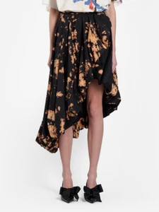Falda Midi asimétrica blanqueada para pasarela para pasarela talla 8 - Imagen 1 de 12