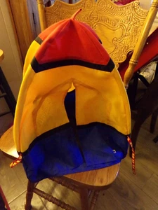 Build A Bear WORKSHOP RED YELLOW BLUE TENT CAMPING 17" tall BABW - Picture 1 of 5