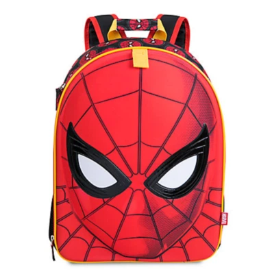 DISNEY STORE SPIDERMAN 3D GESICHTSMASKE DESIGN SCHULRUCKSACK NEU