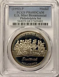 1993-P U.S. Mint Bicentennial Silver Medal PCGS PR-68 DCAM Toned - Picture 1 of 4