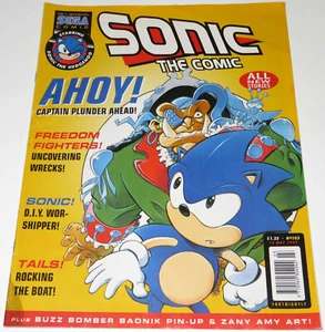 1997 SONIC THE COMIC FLEETWAY ISSUE 103 BUZZ BOMBER POSTER STC SEGA HEDGEHOG - Picture 1 of 10