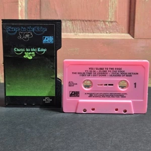 VINTAGE YES Close To The Edge Pink Tape Hard Shell Case Cassette Tape 1972 Rock - Picture 1 of 11
