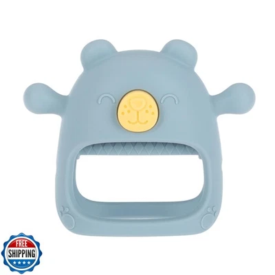 Nuby Silicone Wrist Teething Mitten - Baby Teether Ring - 3+ Months - Blue Be - Image 1 of 4