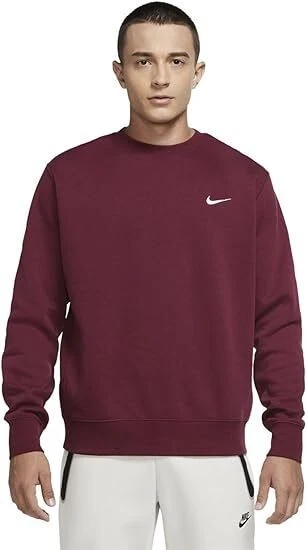 Nike Men’s Crewneck Sweatshirt Dark Red M