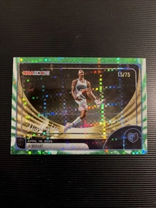 2026 Topps NBA Hoops Release Day JA MORANT Green Pixel Burst /75 SSP - Afbeelding 1 van 4