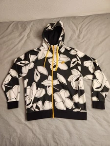 Nike Sportswear Floral Hoodie Sweatshirt Herren Größe Large schwarz weiß CJ7049-010 - Bild 1 von 10