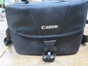 Canon Camera Shoulder Bag Black Camera Storage Lens Storage 10"x9"x5" - Picture 1 of 6
