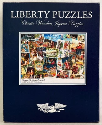 Liberty Classic Wooden Jigsaw Puzzle | Vintage Christmas Postcards - Image 1 of 3