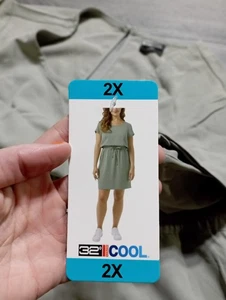 Vestido 32 Degrees Cool Adulto 2X Sombra Manga Corta Cordón Mujer - Imagen 1 de 7