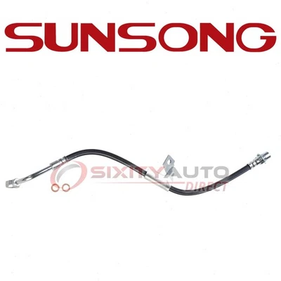 Sunsong Front Left Brake Hydraulic Hose for 1991 GMC Syclone - Hoses Pipes  vo - Image 1 of 4