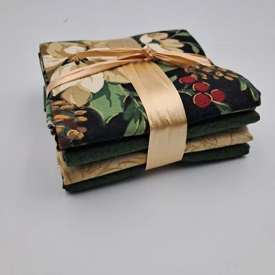 4 Pieces Quarters Of Quilt Cotton Fabric By Kathy Schmitz For Moda - Image 1 of 4