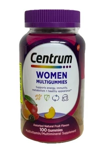 Centrum Women Multi Gummies Energy Immunity Metabolism Strength - 100 Gummies - Picture 1 of 2