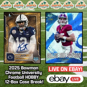 TENNESSEE 2025 Bowman Chrome Football Hobby 12-Box Case Break #2 - Bild 1 von 1