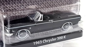 Greenlight 1/64 - Chrysler 300K Convertible 1963 Black Diecast Model Car - Picture 1 of 3