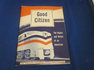 Good Citizen Booklet 1948 Freedom Train Rights & Duties of an American - Picture 1 of 4