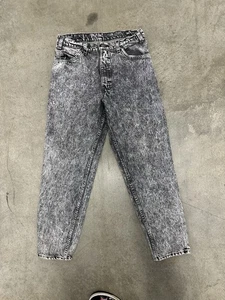 Jeans Levis Vintage 32x30 Hechos en EE. UU. Ala de Murciélago Denim Lavado Ácido Negro - Imagen 1 de 7