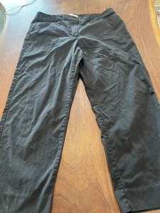 Womens Talbots Capris  Black 12 curvy 25" casual comfy designer workwear relaxed - Picture 1 of 10