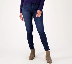 NYDJ Women's Petite Pants 6P Le Silhouette High Rise Ami Skinny Black A551739 - Picture 1 of 4