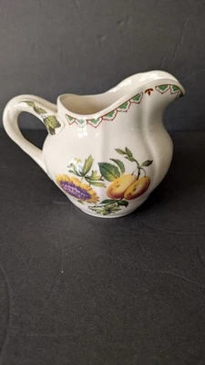 Spode Creamer Victoria Fruit Flowers England - Image 1 of 4
