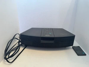 Bose Wave Radio AM/FM Alarm Clock Black Model AWR1-1W With Remote Works Black - Picture 1 of 8