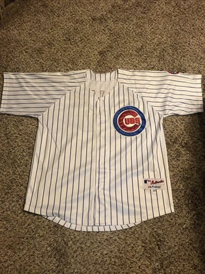 Majestic Chicago Cubs ALFONSO SORIANO Sewn Baseball Mlb Jersey Sz 50 Pre Owned  - Image 1 of 4