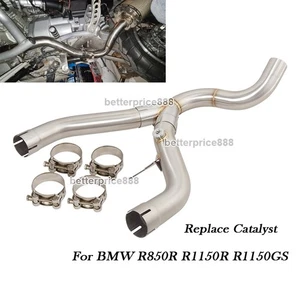 Mid Exhaust System Link Pipe Replace Catalyst For BMW R850R R1150R R1150GS ADV - Picture 1 of 8
