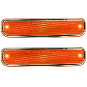 Side Marker For 75-80 Chevrolet K10 Set of 2 Front Driver and Passenger Side - Picture 1 of 11
