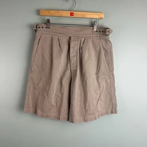 VINTAGE Banana Republic Shorts Herren 32 beige Gurkha Safari Button Fly 80er Gürtel - Bild 1 von 12