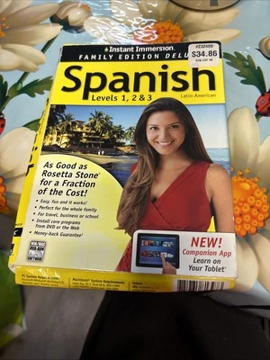 Instant Immersion: Levels 1, 2 & 3 Family Spanish Deluxe Edition ~ Brand New! - Image 1 of 3